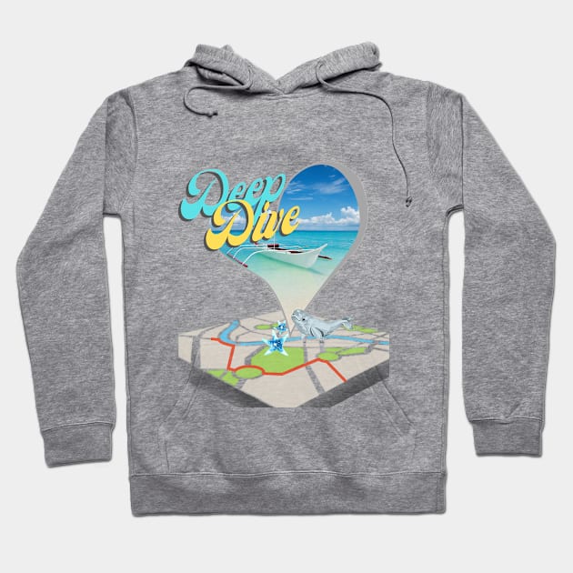 Deep Dive Pin - Travel Hoodie by AlGenius